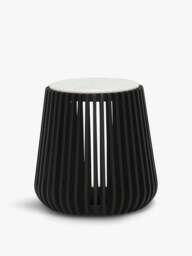 Barker and Stonehouse Nero Side Table, White Marble in Black - thumbnail 1