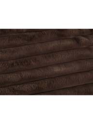 Heal's Chunky Cord Faux Fur Throw Mocha 150 X 220 in Brown, Size 180x150 - thumbnail 3
