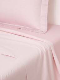 Ralph Lauren Home Oxford Flat Sheet Collection in Rosette, Cotton, Size King - thumbnail 1