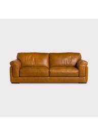 Barker and Stonehouse Ledbury 3 Seater Sofa in Brown, Leather - thumbnail 2
