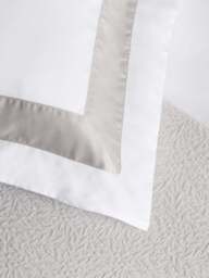 Fenwick at Home Eldon Duvet Cover White in White/Cool Grey, Cotton, Size Superking - thumbnail 3