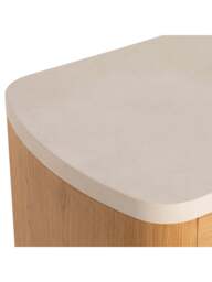 Barker and Stonehouse Soma Natural Wood Curved Sideboard in Neutral - thumbnail 4