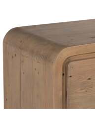 Barker and Stonehouse Tosca Reclaimed Wood 6 Drawer Tall Boy in Brown, Size 115Cm - thumbnail 4