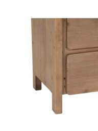Barker and Stonehouse Tosca Reclaimed Wood 6 Drawer Tall Boy in Brown, Size 115Cm - thumbnail 5