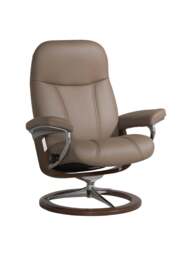 Barker and Stonehouse Consul Medium Signature Chair And Footstool, Mole in Brown - thumbnail 2