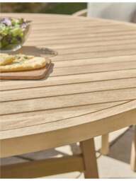 Kettler Cora Rope 4-Seater Round Dining Set Cream - thumbnail 3
