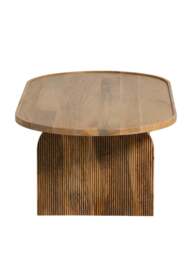 Barker and Stonehouse Zuberi Natural Wood Curved Coffee Table in Neutral - thumbnail 4