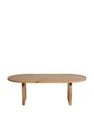 Barker and Stonehouse Zuberi Natural Wood Curved Coffee Table in Neutral - thumbnail 2