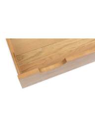 Heal's Brunel Rolling Under Bed Storage Double/king Oak in Brown, Size 82x67x18 - thumbnail 3