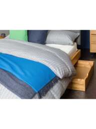 Heal's Brunel Rolling Under Bed Storage Double/king Oak in Brown, Size 82x67x18 - thumbnail 2
