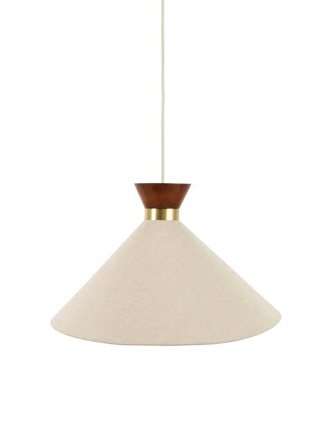 Heal's Osaka Pendant Walnut Large in Dark Wood, Wood/Metal - image 1