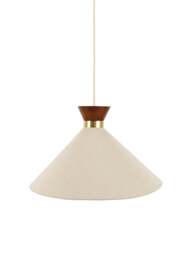 Heal's Osaka Pendant Walnut Large in Dark Wood, Wood/Metal - thumbnail 1