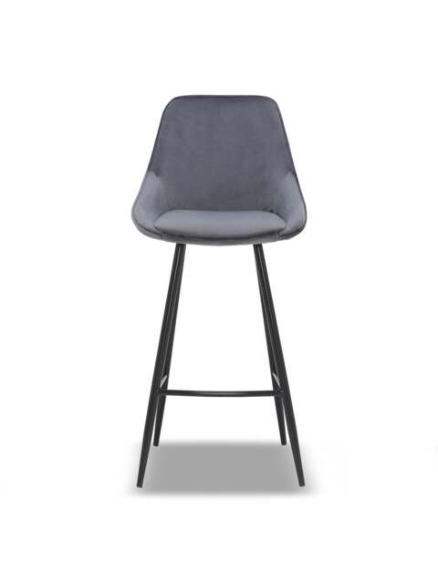 Barker and Stonehouse Southbury Fabric Bar Stool in Grey - image 1