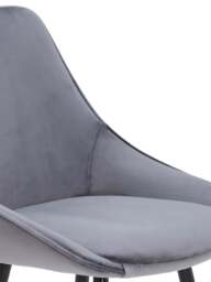 Barker and Stonehouse Southbury Fabric Bar Stool in Grey - thumbnail 4