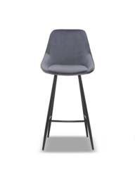 Barker and Stonehouse Southbury Fabric Bar Stool in Grey - thumbnail 1