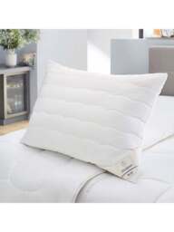 Brinkhaus Blue Aerelle Pillow Square in White, Polyester, Size Standard - thumbnail 1