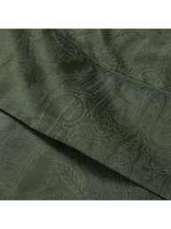 Ralph Lauren Home Doncaster Flat Sheet in Dark Green, Cotton/Linen, Size King - thumbnail 3
