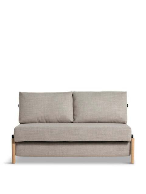 Barker and Stonehouse Emerick Light Fabric Sofa Bed in Grey, Size 2 Seater - image 1