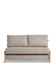 Barker and Stonehouse Emerick Light Fabric Sofa Bed in Grey, Size 2 Seater - thumbnail 1
