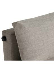 Barker and Stonehouse Emerick Light Fabric Sofa Bed in Grey, Size 2 Seater - thumbnail 4