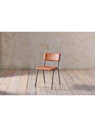 Nkuku Ukari Dining Chair in Aged Tan, Leather - thumbnail 2