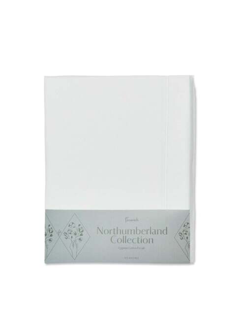 Fenwick at Home Northumberland Duvet Cover in White, Cotton, Size Double