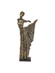 Libra Interiors Standing Resin Lady Dancer in Bronze, Size 32x25x9 - thumbnail 2