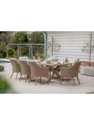 Bramblecrest Fairford 8-Seater Garden Dining Set Cream - thumbnail 2