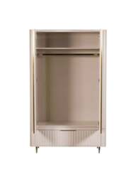 Barker and Stonehouse Lucia 2 Door Wardrobe in White Mahogany - thumbnail 3