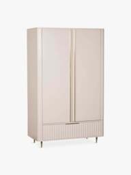 Barker and Stonehouse Lucia 2 Door Wardrobe in White Mahogany - thumbnail 1