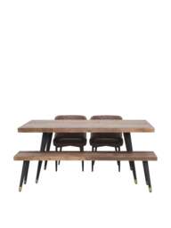 Barker and Stonehouse Modi Reclaimed Wood Dining Table, Be in Reclaimed Wood And Pine - thumbnail 3