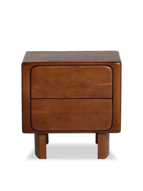 Barker and Stonehouse Zerina Walnut Wooden Bedside Table in Brown - image 1