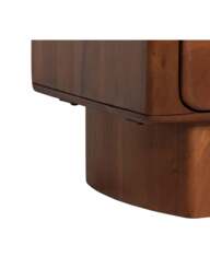 Barker and Stonehouse Zerina Walnut Wooden Bedside Table in Brown - thumbnail 4