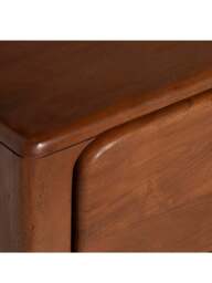 Barker and Stonehouse Zerina Walnut Wooden Bedside Table in Brown - thumbnail 3