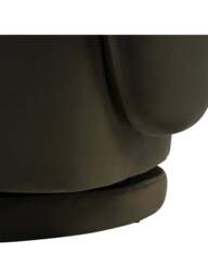 Libra Interiors Bingham Upholstered Swivel Chair Velvet in Green, Size 80x78x76 - thumbnail 4