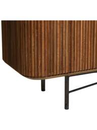 Barker and Stonehouse Trinidad Fluted Reclaimed Teak Wood Tv Unit in Brown - thumbnail 5