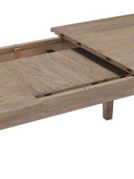 Barker and Stonehouse Hancock Extending Dining Table in Deep Grey - thumbnail 3