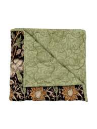 Morris & Co Rose Duvet Cover Set Green in Green/Rose, Cotton, Size Double - thumbnail 4