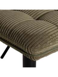 Barker and Stonehouse Oxnard Swivel Bar Stool in Green - thumbnail 4