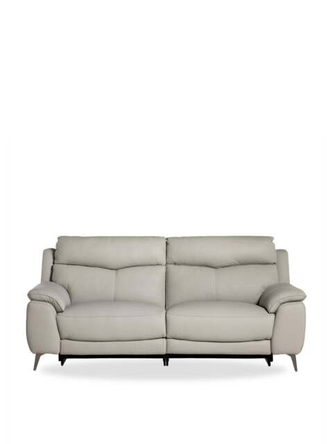 Barker and Stonehouse Fiore Recliner 2.5 Seater Sofa in Grey, Leather - image 1