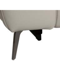Barker and Stonehouse Fiore Recliner 2.5 Seater Sofa in Grey, Leather - thumbnail 4