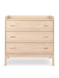 Heal's Morten Three Drawer Chest Oak in Brown, Size 90x44x90