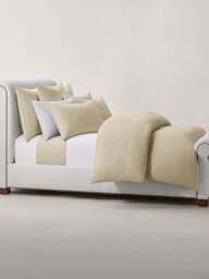 Ralph Lauren Home Polo Player Duvet Cover Collection Pale Oak in Cream - Paleoak, Cotton/Linen, Size King - thumbnail 5