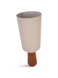 Libra Interiors Tivoli Ceramic Table Lamp Terracotta With Shade E27 60W in Brown, Wood/Metal - thumbnail 1