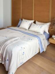 BOSS Home Azuremis Pillowcase Multi, Cotton, Size Square