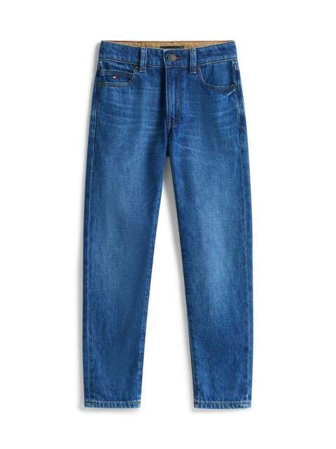 Tommy Hilfiger Dark Wash Straight Leg Jeans in Trueblueamericanadk, Cotton, Size 8 YEARS - image 1