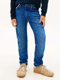 Tommy Hilfiger Dark Wash Straight Leg Jeans in Trueblueamericanadk, Cotton, Size 8 YEARS - thumbnail 2