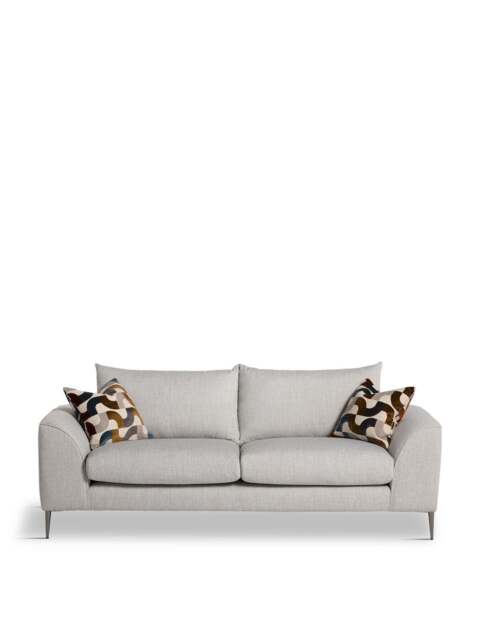 Barker and Stonehouse Tetbury Fabric Large Sofa in Neutral, Size 2 Seater - image 1