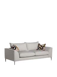 Barker and Stonehouse Tetbury Fabric Large Sofa in Neutral, Size 2 Seater - thumbnail 2