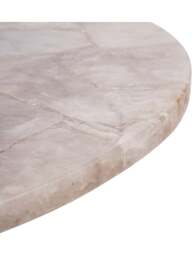 Libra Interiors Bosworth Round Smokey Quartz Coffee Table 80Cm in Grey, Size 38x80x80 - thumbnail 4